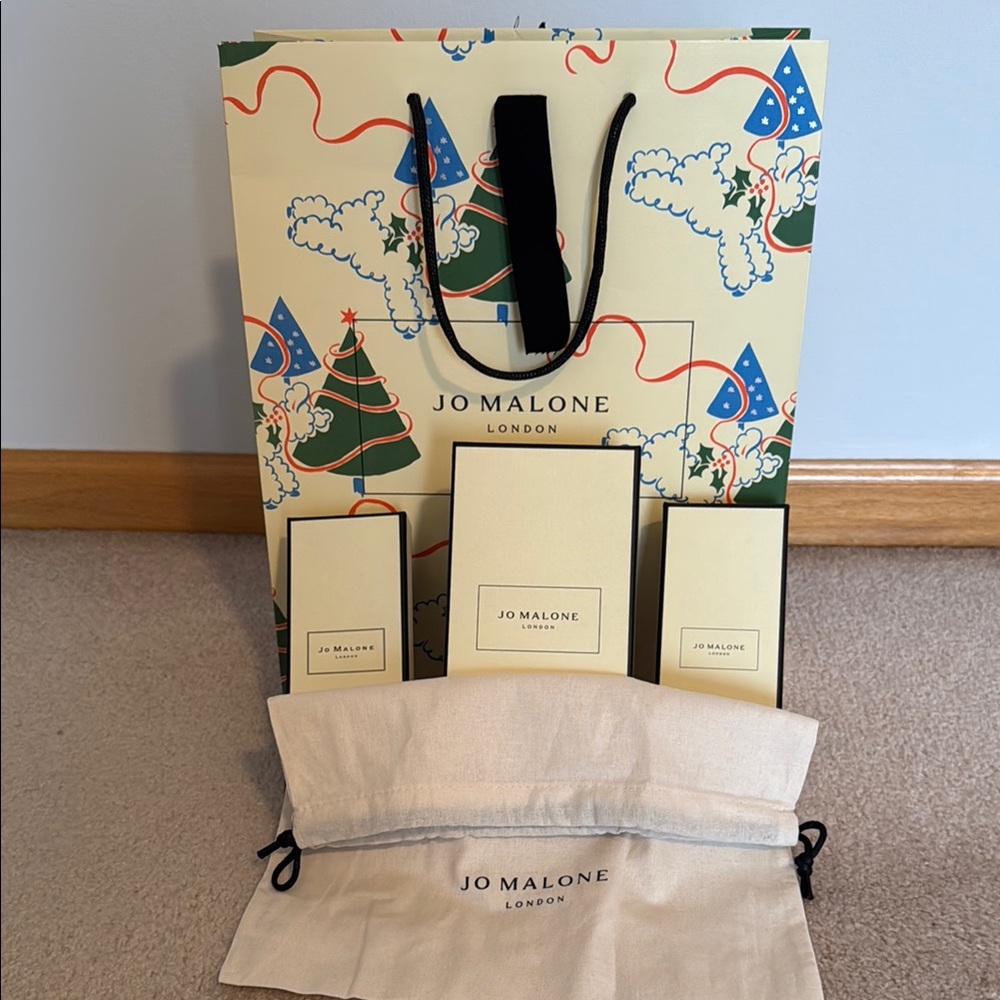 Jo Malone Gift Set with empty Bags and boxes